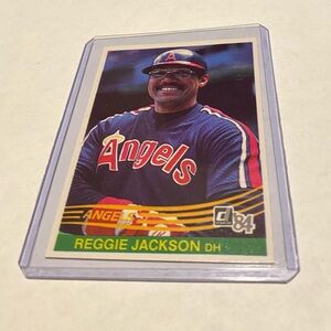 Reggie Jackson 1984 Donruss Baseball Card # 57 California Angels Vintage